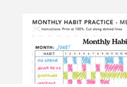 Monthly Habit Tracker Printable