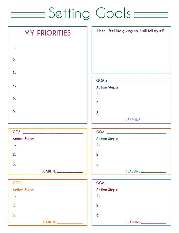 ADHD Daily planner Printable